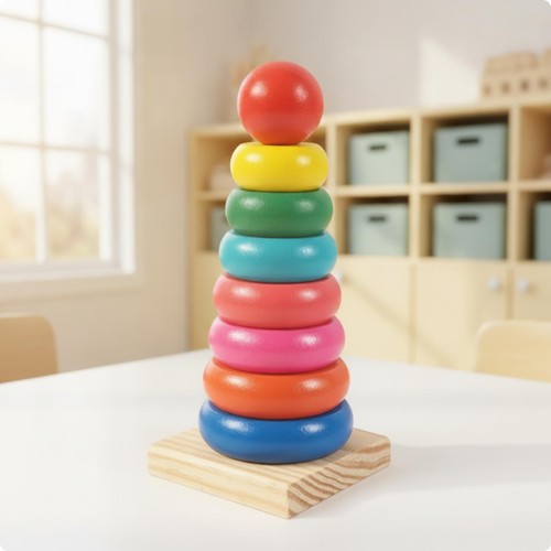 Regenbogenstapelturm glatt